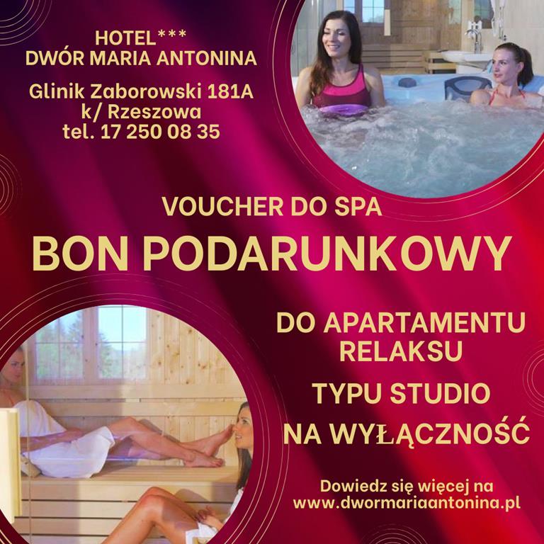 Apartamenty SPA dwormariaantonina.pl Hotel*** SPA Dwór Maria Antonina Małe Bieszczady
Voucher do Apartamentu SPA